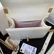 Kitlife Chanel Mini Le Boy White Smooth Calfskin Leather - AS3018 - 18x13x6.5cm - 2