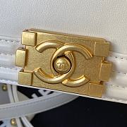 Kitlife Chanel Mini Le Boy White Smooth Calfskin Leather - AS3018 - 18x13x6.5cm - 5