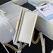 Kitlife Chanel Mini Le Boy White Smooth Calfskin Leather - AS3018 - 18x13x6.5cm - 6