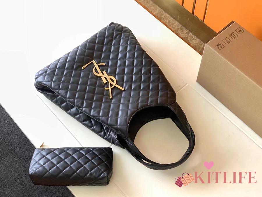 Kitlife YSL ICARE MAXI SHOPPING BAG IN QUILTED LAMBSKIN 58x43x8 cm