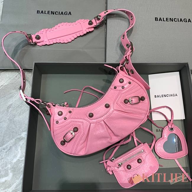 Kitlife Balenciaga Le Cagole XS Shoulder Bag In Pink - 26×7×16cm - 1