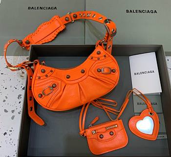 Kitlife Balenciaga Le Cagole XS Shoulder Bag In Orange - 26×7×16cm