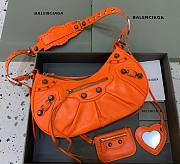 Kitlife Balenciaga Le Cagole Small Shoulder Bag In Orange - 33x16x8 cm - 1