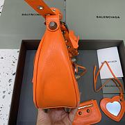 Kitlife Balenciaga Le Cagole Small Shoulder Bag In Orange - 33x16x8 cm - 6