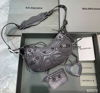 Kitlife Balenciaga Le Cagole XS Shoulder Bag In Grey - 26×7×16cm