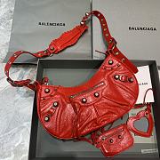 Kitlife Balenciaga Le Cagole Small Shoulder Bag In Red - 33x16x8 cm - 1