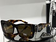 Kitlife Prada Triangle Leather Label Chain Sunglasses - SPS08W- 55-19 145  - 6