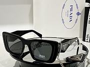Kitlife Prada Triangle Leather Label Chain Sunglasses - SPS08W- 55-19 145  - 5