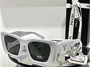 Kitlife Prada Triangle Leather Label Chain Sunglasses - SPS08W- 55-19 145  - 2