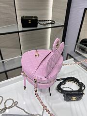Kitlife Chanel Heart Bag Lambskin&Gold Tone Metal In Pink - AS3191 - 16x18x6cm - 3