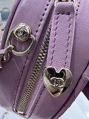 Kitlife Chanel Heart Bag Lambskin&Gold Tone Metal In Pink - AS3191 - 16x18x6cm - 2
