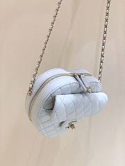 Kitlife Chanel Heart Bag Lambskin&Gold Tone Metal In White - AS3191 - 16x18x6cm - 3