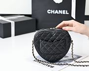 Kitlife Chanel Heart Bag Lambskin&Gold Tone Metal In Black - AS3191 - 16x18x6cm - 6