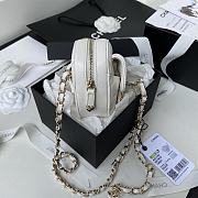 Kitlife Chanel Heart Clutch with Chain In White - AP2784 - 12 × 13 × 5.5 cm - 6