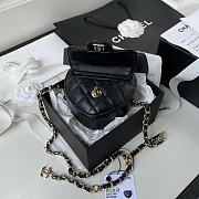 Kitlife Chanel Heart Clutch with Chain In Black - AP2784 - 12 × 13 × 5.5 cm - 6