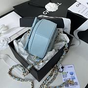 Kitlife Chanel Heart Clutch with Chain In Blue - AP2784 - 12 × 13 × 5.5 cm - 3