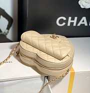 Kitlife Chanel Heart Bag Lambskin&Gold Tone Metal In Gold - AS3191 - 16x18x6cm - 5