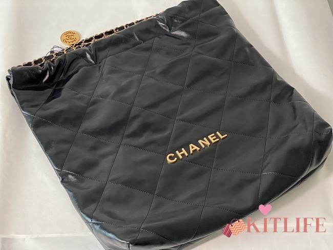 Kitlife Chanel 22 Large Black Handbag - 45/48/10cm - 1