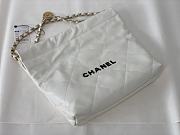 Kitlife Chanel 22 Large White Handbag Black Logo - 35x37x7cm - 1