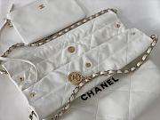 Kitlife Chanel 22 Large White Handbag Black Logo - 35x37x7cm - 5