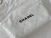 Kitlife Chanel 22 Large White Handbag Black Logo - 35x37x7cm - 4