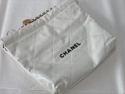 Kitlife Chanel 22 Large White Handbag Black Logo - 39x42x8cm - 1