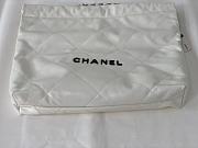 Kitlife Chanel 22 Large White Handbag Black Logo - 39x42x8cm - 5