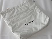Kitlife Chanel 22 Large White Handbag Black Logo - 45/48/10cm - 1