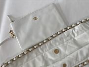Kitlife Chanel 22 Large White Handbag Black Logo - 45/48/10cm - 6