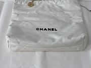 Kitlife Chanel 22 Large White Handbag Black Logo - 45/48/10cm - 5