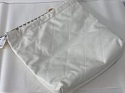 Kitlife Chanel 22 Large White Handbag Black Logo - 45/48/10cm - 4