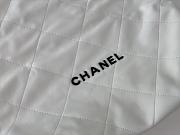 Kitlife Chanel 22 Large White Handbag Black Logo - 45/48/10cm - 3
