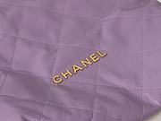 Kitlife Chanel 22 Large Purple Handbag - 35x37x7cm - 4