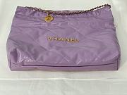 Kitlife Chanel 22 Large Purple Handbag - 39x42x8cm - 6