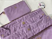 Kitlife Chanel 22 Large Purple Handbag - 39x42x8cm - 2
