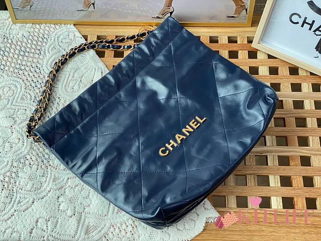 Kitlife Chanel 22 Small Blue Handbag - 35x37x7cm - 1