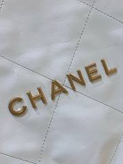 Kitlife Chanel 22 White Backpack Gold Logo - 51x40x9cm - 6