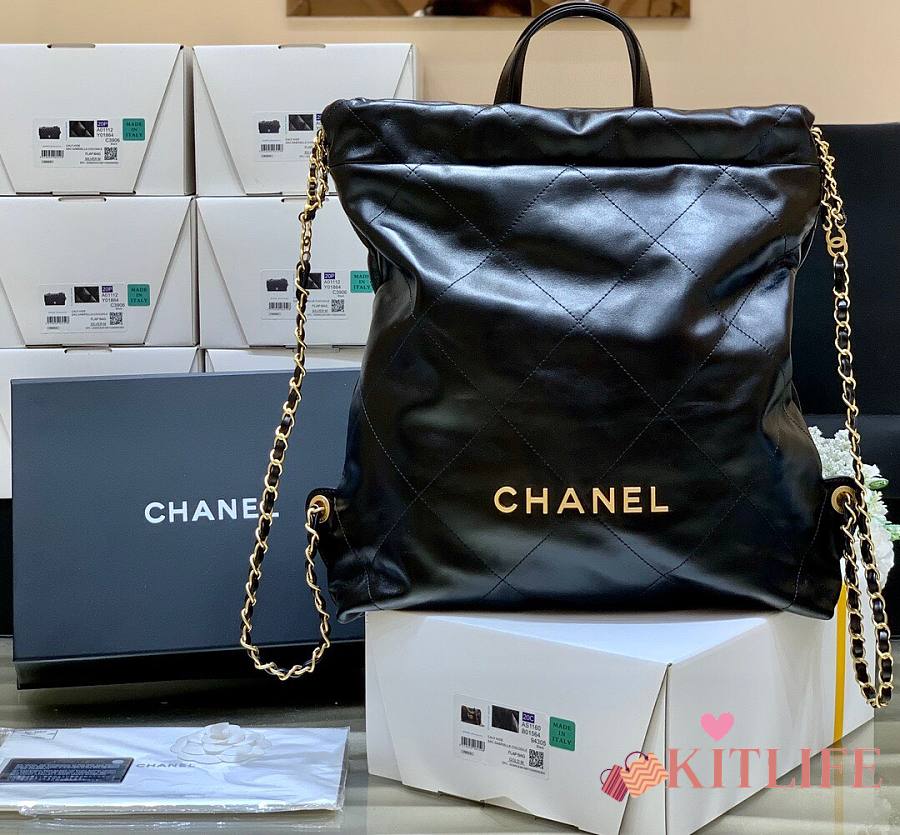 Kitlife Chanel 22s Hobo Black Bag 20cm #kitlife #22s #bags #summer2022  #designbags #handbag