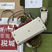 Kitlife Gucci Diana mini tote bag white leather - ‎702732 - 20x16x10cm - 2