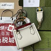 Kitlife Gucci Diana mini tote bag white leather - ‎702732 - 20x16x10cm - 5