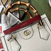 Kitlife Gucci Diana mini tote bag white leather - ‎702732 - 20x16x10cm - 6