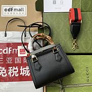 Kitlife Gucci Diana mini tote bag black leather - ‎702732 - 20x16x10cm - 4