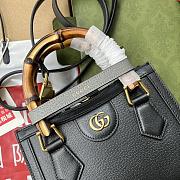 Kitlife Gucci Diana mini tote bag black leather - ‎702732 - 20x16x10cm - 3