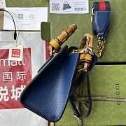 Kitlife Gucci Diana mini tote bag blue leather - ‎702732 - 20x16x10cm - 4