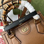 Kitlife Gucci Diana mini tote bag brown leather - ‎702732 - 20x16x10cm - 2