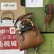 Kitlife Gucci Diana mini tote bag brown leather - ‎702732 - 20x16x10cm - 4