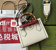 Kitlife Gucci Diana mini tote bag white leather - ‎702732 - 20x16x10cm - 1