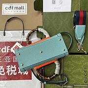 Kitlife Gucci Diana mini tote bag light blue leather - ‎702732 - 20x16x10cm - 2