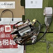 Kitlife Gucci Diana mini tote bag silver leather - ‎702732 - 20x16x10cm - 3