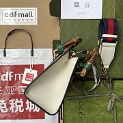Kitlife Gucci Diana mini tote bag white jumbo gg leather - ‎702732 - 20x16x10cm - 4